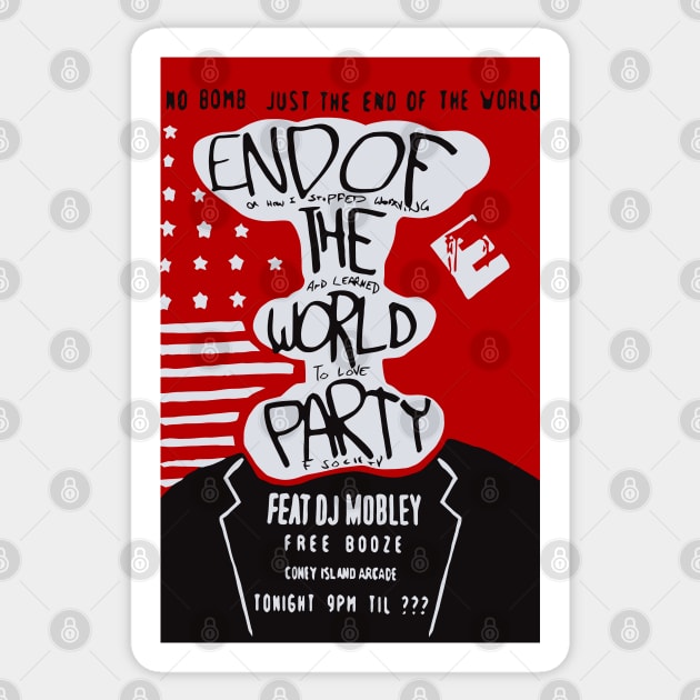 Mr Robot: End of The World Party Sticker by notalizard